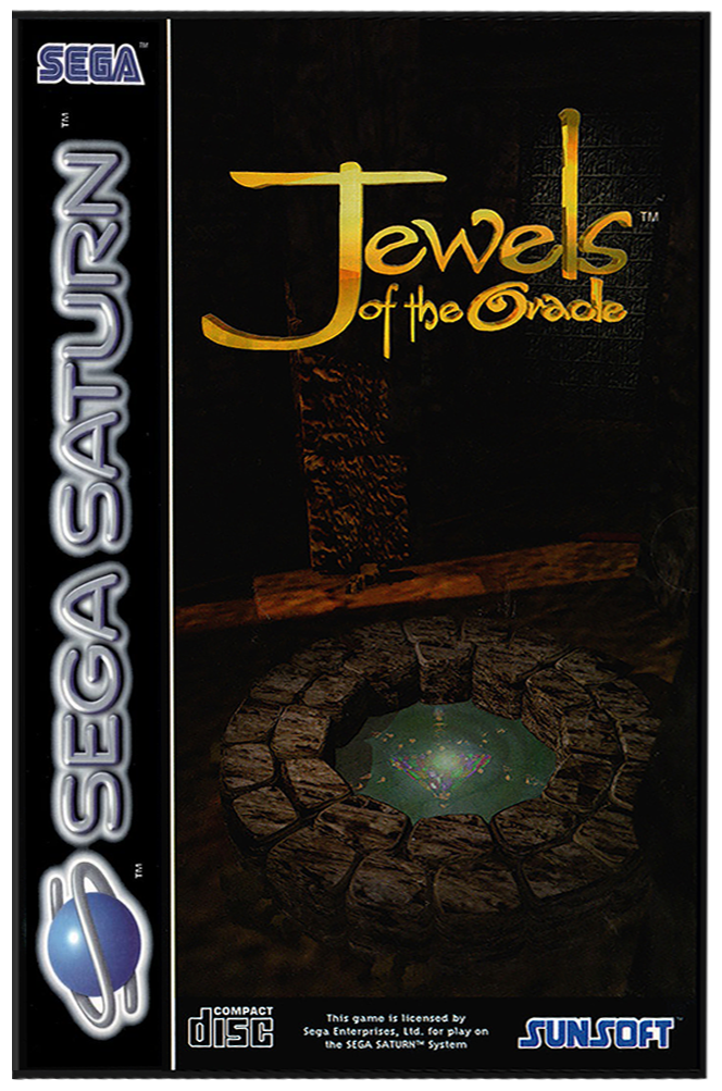Jewels of the Oracle box art for Sega Saturn